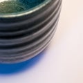 Detail of Japanese handmade pottery merchandise from Tokoname. Royalty Free Stock Photo