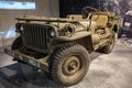 Jeep Willys MB nicknamed "Eugene the Jeep" with the drawing of the mascot.