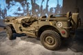 Jeep Willys MB nicknamed "Eugene the Jeep" with the drawing of the mascot.