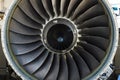 Detail of jet engine business jet Bombardier Global 5000 - BMW RollsRoyce BR-710 Royalty Free Stock Photo