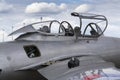 Detail of jet fighter aircraft Mikoyan-Gurevich MiG-15 cockpit developed for the Soviet Union Royalty Free Stock Photo