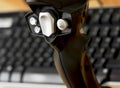 Detail Of Joystick With Keyboard