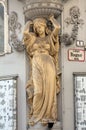 Detail at Jugendstil house in the Graben street in the center of Vienna Royalty Free Stock Photo