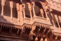 Detail of Junagarh Fort in Bikaner Royalty Free Stock Photo