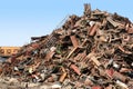 Detail of junk and machinery from a junkyard