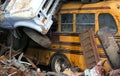 Detail of junk and machinery from a junkyard