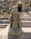 Detail of Kala Makara of Plaosan Lor in Candi Plaosan or Plaosan temple Complex. Central Java, Indonesia