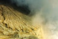 Detail from Kavah Ijen volcanic crater ,Indonesia