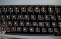 Keyboard of an old typewriter Royalty Free Stock Photo