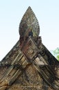 Detail of khmer stone carving Royalty Free Stock Photo