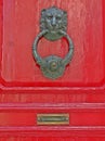 Detail of the knob of a typical door of Malta