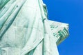Detail Of The Lady Liberty Statue, Book With The Date Of USA`s Independence