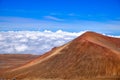 Detail landscape view of volcanic crater on Mauna Kea, Hawaii Royalty Free Stock Photo