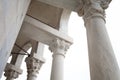 Detail Of Leaning Tower Loggia Pisa Italy Royalty Free Stock Photo