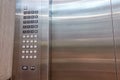 Detail of lift or elevator key pad , elevator buttons panal
