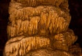 Detail flowstone stalagmite column