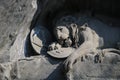 Close up of the Lion Monument, Lucerne Royalty Free Stock Photo