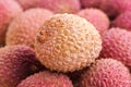 Detail of litchis with selective focus