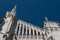 Detail of the little spiers of the Milan Cathedral