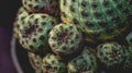 Detail look of Sulcorebutia Rauschii. Royalty Free Stock Photo