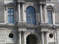 Detail of the Louvre Museum, in Paris, France