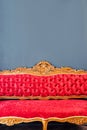 Luxurious antique red sofa