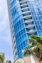 Detail of luxurious waterfront homes  in Fort Lauderdale in appartment skyscraper Royalty Free Stock Photo