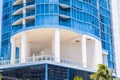 Detail of luxurious waterfront homes  in Fort Lauderdale in appartment skyscraper Royalty Free Stock Photo