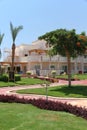 Luxury resort with lush greenery in Hurghada, Egypt