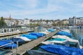 Luxury Marina Boats In Zurich, Switzerland Royalty Free Stock Photo