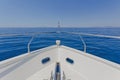 Detail of a luxury motor yacht Royalty Free Stock Photo