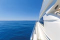 Detail of a luxury motor yacht Royalty Free Stock Photo