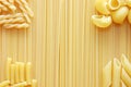 Detail of Macaroni pasta useful as a background Royalty Free Stock Photo