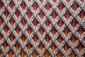 detail of machine-knit wool sweater pattern