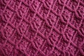 detail of machine-knit wool sweater pattern Royalty Free Stock Photo