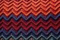 detail of machine-knit wool sweater pattern Royalty Free Stock Photo