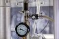 Detail of machinery in physics laboratory Royalty Free Stock Photo