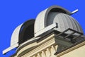 Detail of the main dome of the Stefanik observatory in the Czech Republic, the capital Prague.