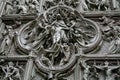 Detail of the main door at the Duomo Cathedral in Milan Italy on February 23, 2008 Royalty Free Stock Photo