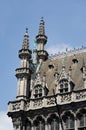 Detail of Maison du Roi in Brussels Royalty Free Stock Photo