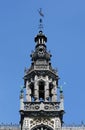 Detail of Maison du Roi on Grand Place in Brussels. Royalty Free Stock Photo