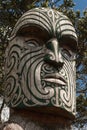 Detail of Maori totem Royalty Free Stock Photo