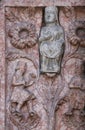 Detail of marble carvings on the Baptistery, Parma Royalty Free Stock Photo