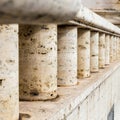 Detail marble columns