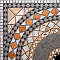 Detail of marble mosaic background Royalty Free Stock Photo