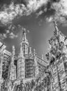 Spiers and statues on the gothic Cathedral of Milan, Italy