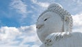 Detail of marble statue Big Buddha Royalty Free Stock Photo