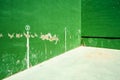 Detail of the marks in a fronton court Royalty Free Stock Photo