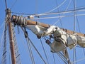 Detail masts and rope Royalty Free Stock Photo