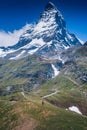 Detail of Matterhorn, Zermatt, Switzerland